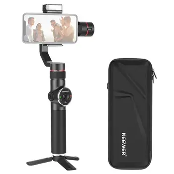 

Neewer 3-Axis Handheld Gimbal Stabilizer with Focus Pull & Zoom LED Fill-in Light and 4" Extension Tube for iPhone Xs Max Xr X 8