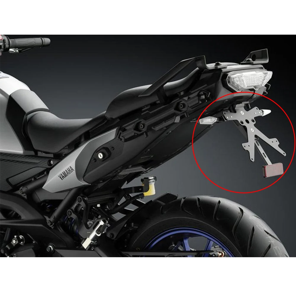 Универсальный алюминиевый держатель номерного знака SMOK CNC для мотоцикла Yamaha FZ6 S2