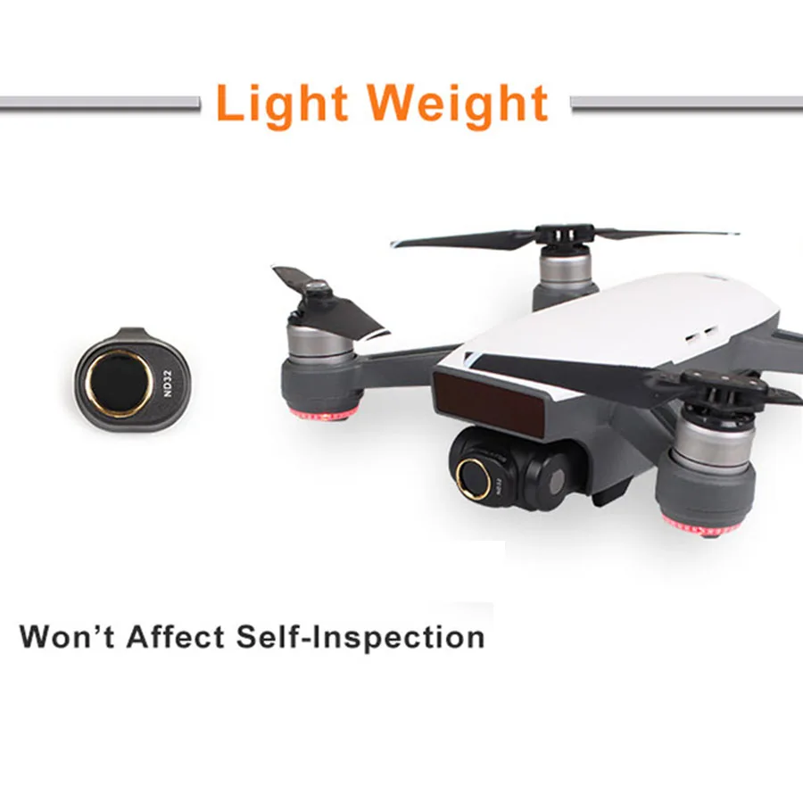 GuiPing 4 in 1 HD Drone Camera ND32 16//8 //4 Lens Filter Set for DJI Spark