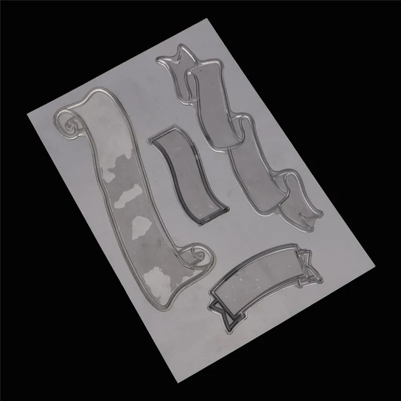 Long Stripe PVC Transparent Clear Stamp 1 Sheet Cling DIY Seal Craft