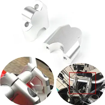

For BMW F800GS 2008-2017 2009 2010 2011 2012 2013 2014 2015 2016 Handlebar Riser Kit Moves Bars Silver
