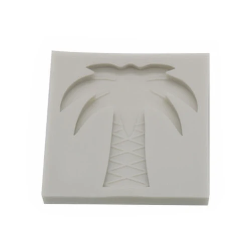 Coconut Tree 3D Ананас/Фламинго/кокосовое дерево обратная сахарная формовка силиконовая форма для кексиков форма Полимерная глина форма для шоколада инструменты для украшения - Цвет: Coconut Tree