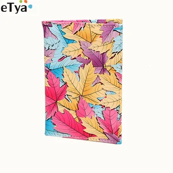 

eTya Fashion Pu Leather Colourful Women Passport Cover Female Passport Card Holder Wallet Organizer Case Pouch