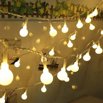 

LED String Lights 40 LED Waterproof Ball Lights With 8 Lighting Modes Warm Light led string lights Home lighting string decor