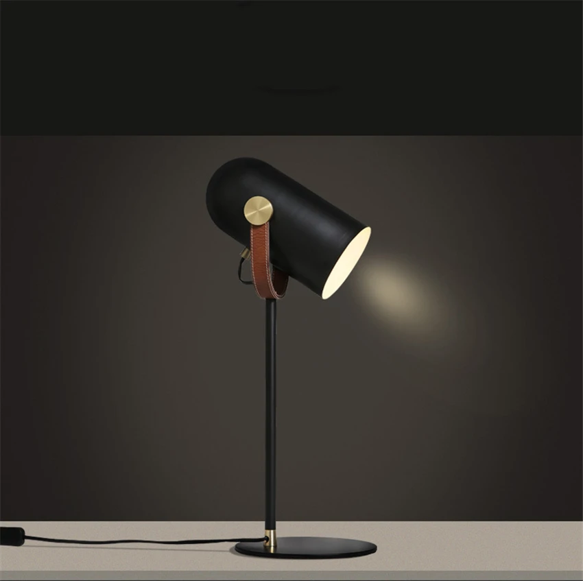 

Nordic Modern LED E27 Iron Black Desktop Decorative Lights Table Lamp Bedroom Living Room Bedside Lighting Table Lamp Decoration