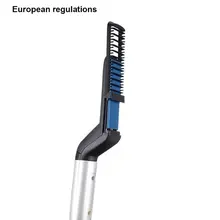 Многофункциональный мужской нагрев для укладки волос керамический бигуди Выпрямитель гребень EU/UK/US/AU