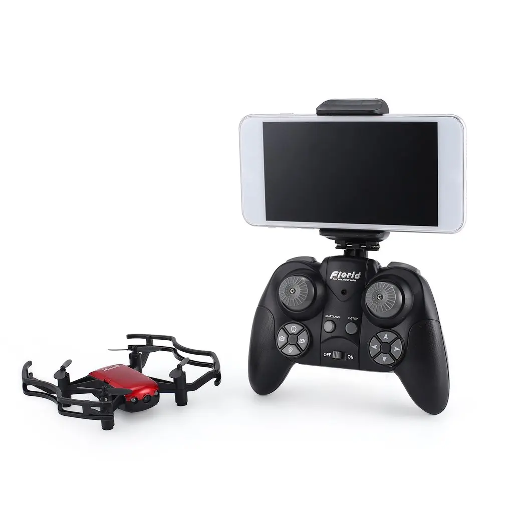

F21W Mini Pocket FPV RC Quadcopter Drone with HD 720P/0.3MP Wifi Camera Real-time Altitude Hold Headless Mode One Key Return
