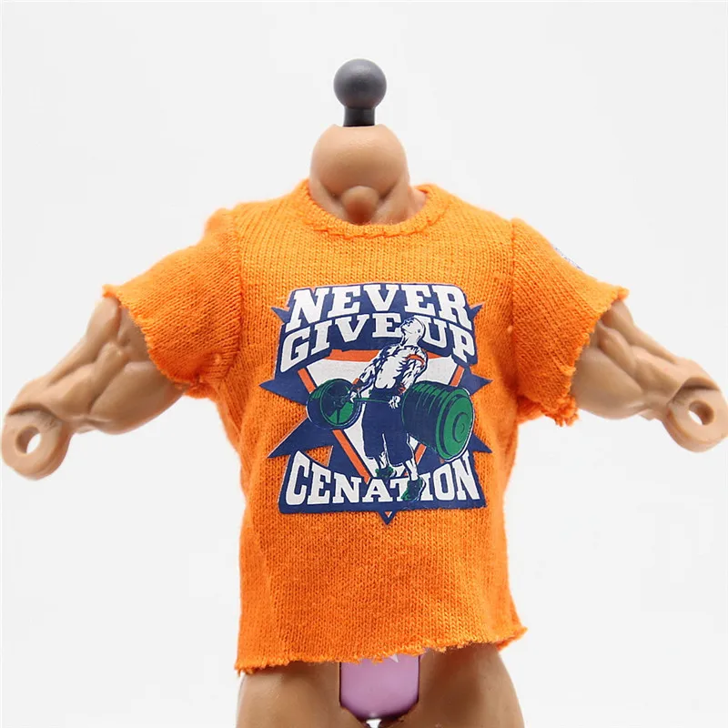 Wrestling gladiators t shirts for figures Wrestler action Figures PVC model Toys John Cena Orange | Игрушки и хобби