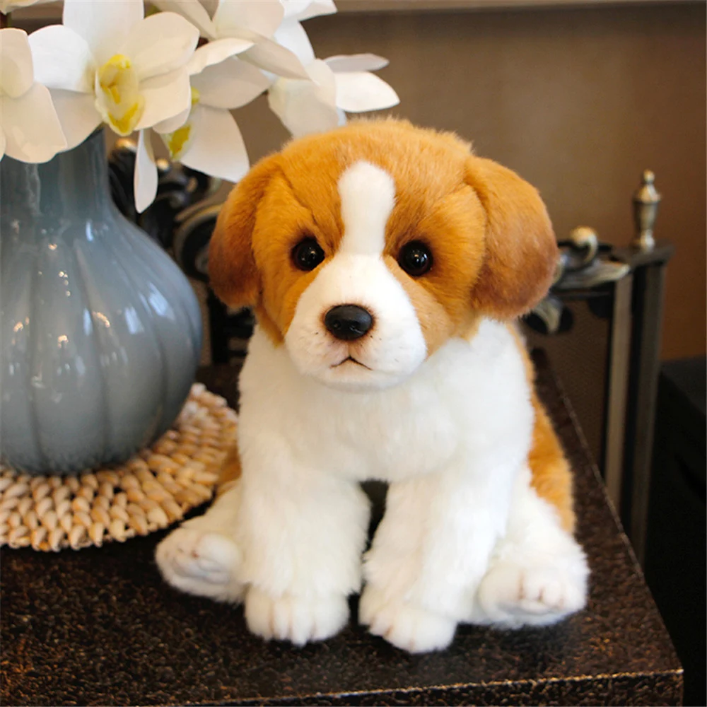 Fancytrader Realistic Simulation Schnauzer Tibetan Mastiff Shepherd Dogs Toys Decoration Doll for Kids