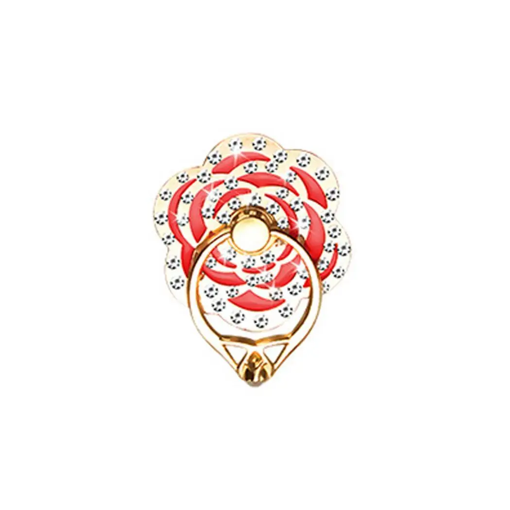 Finger Ring Mobile Phone Rhinestone Rose Smart phone Stand Holder For iPhone X 8plus Samsung cell Smart Round Phone holder Stand Finger Ring Mobile Phone Rhinestone Rose Smart phone Stand Holder For iPhone X 8plus Samsung cell Smart Round Phone holder Stand