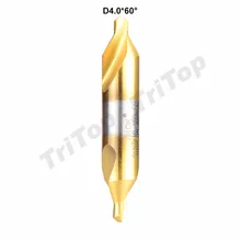 5 шт./лот D4.0* 60 градусов HSS высокое качество с кобальтовым золотым покрытием сверло Диаметр хвостовика 10 мм 60