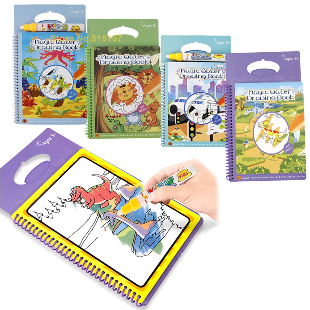 

Water Book Magic Water Drawing Book Coloring Doodle & Pen Painting Drawing Board For Kids Toys Birthday