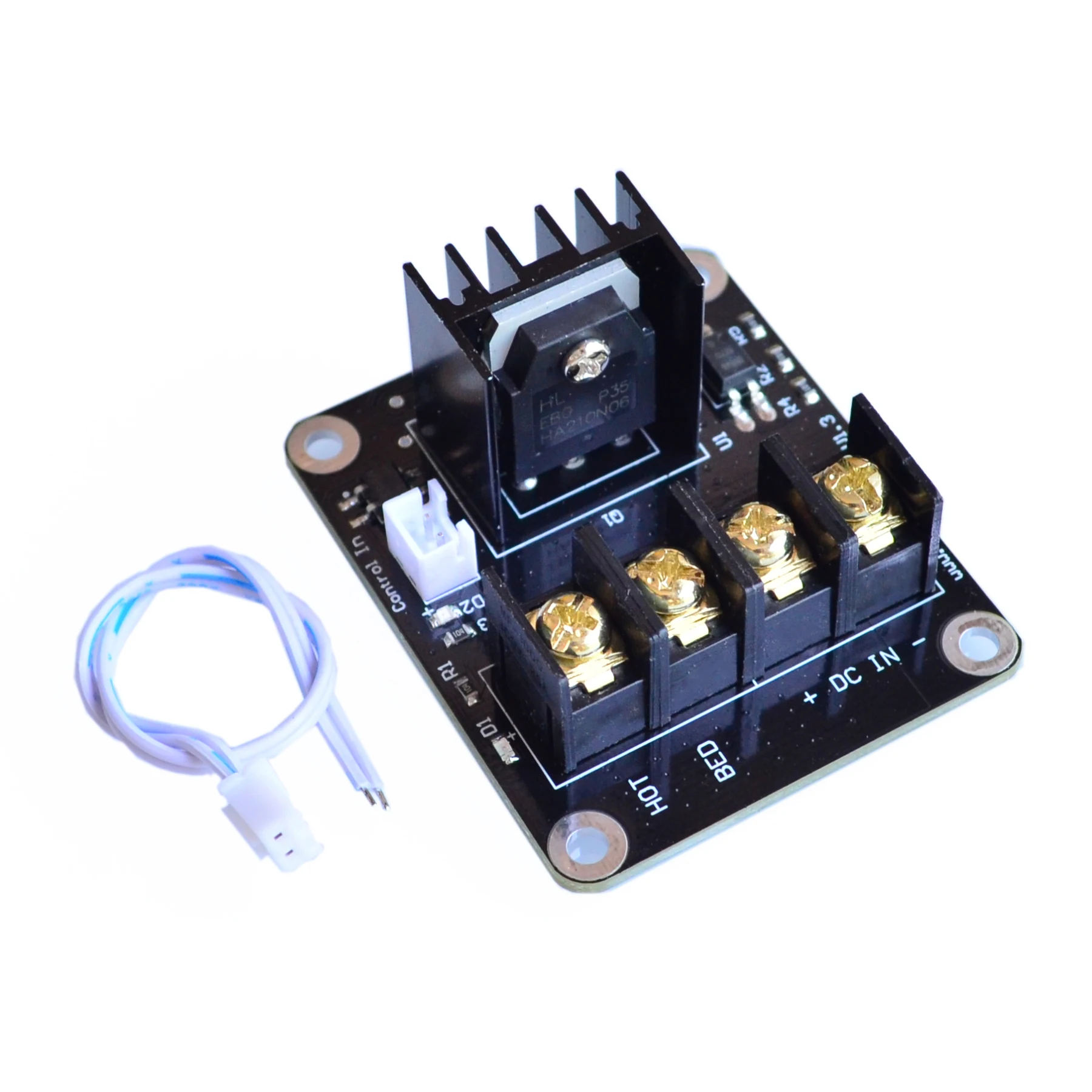 

3D Printer Heated Bed Power Module /Hotbed MOSFET Expansion Module Inc 2pin Lead With Cable for Anet A8 A6 A2 Ramps 1.4