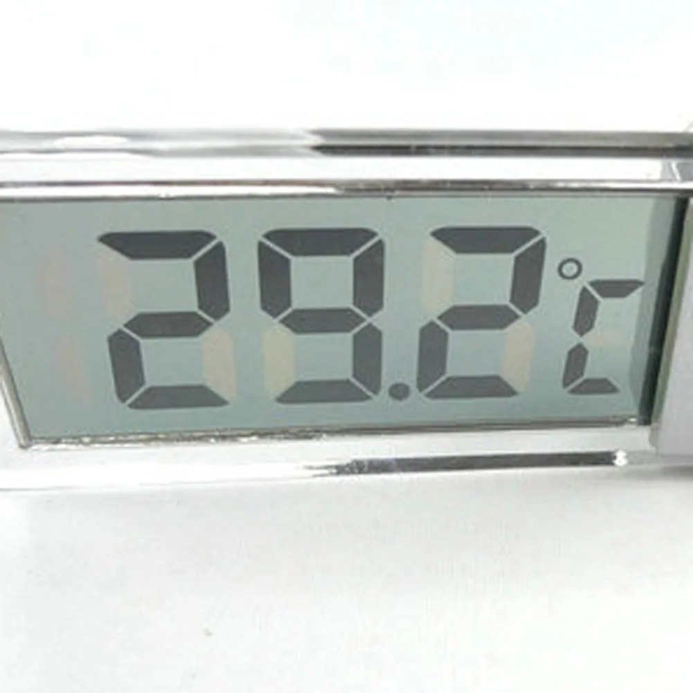 

Good Design Suction cup type car thermometer digital display thermometer transparent liquid crystal display