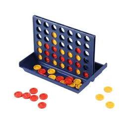 Развивающие игрушечные шахматы Ren Toys-игра бинго четыре четырехъярусная шахматная доска Вертикальная синяя вертикальная Соединительная