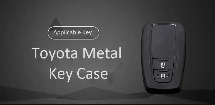 Цинковый брелок для автомобильных ключей, дистанционный ключ чехол для Toyota CHR C-HR Camry Corolla RAV4 2/3 пуговицы автомобильные аксессуары