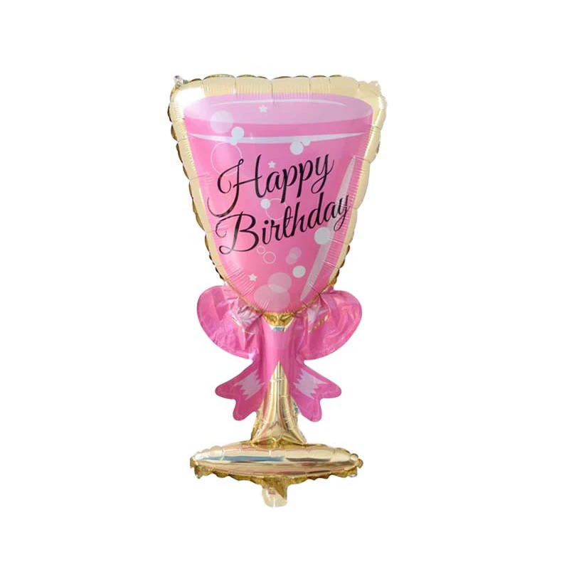 Большой фольгированный Кубок шампанского, пивные шары на свадьбу, юбилей, бутылка вина, чашка, шар на День святого Валентина, День рождения, вечеринка, декор P20 - Цвет: A4