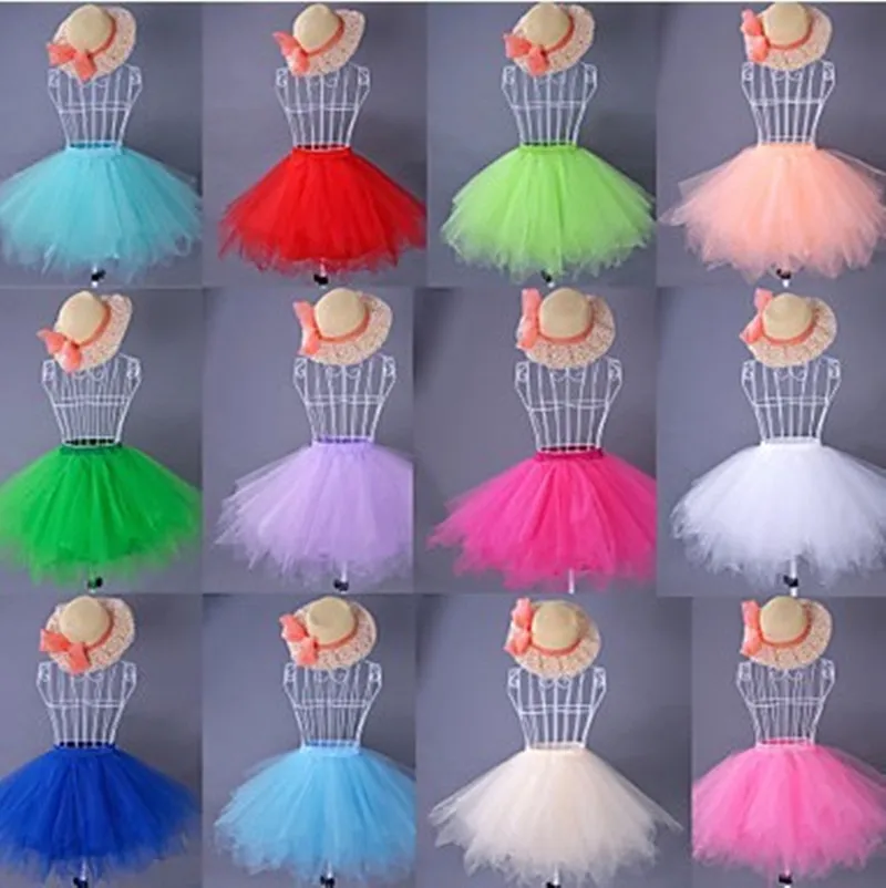 

2019 Cheap White Blue Red Pink Champagne Short Ballet Petticoat Wedding Bridal Accessories Petticoats for Party Tulle Tutu