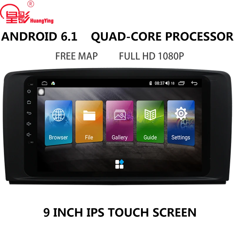 

9" IPS Quad Core 2+32g Android Car multimedia player GPS Stereo Radio for Mercedes Benz R Class R280 R300 R320 R350 WIFI 4G LTE