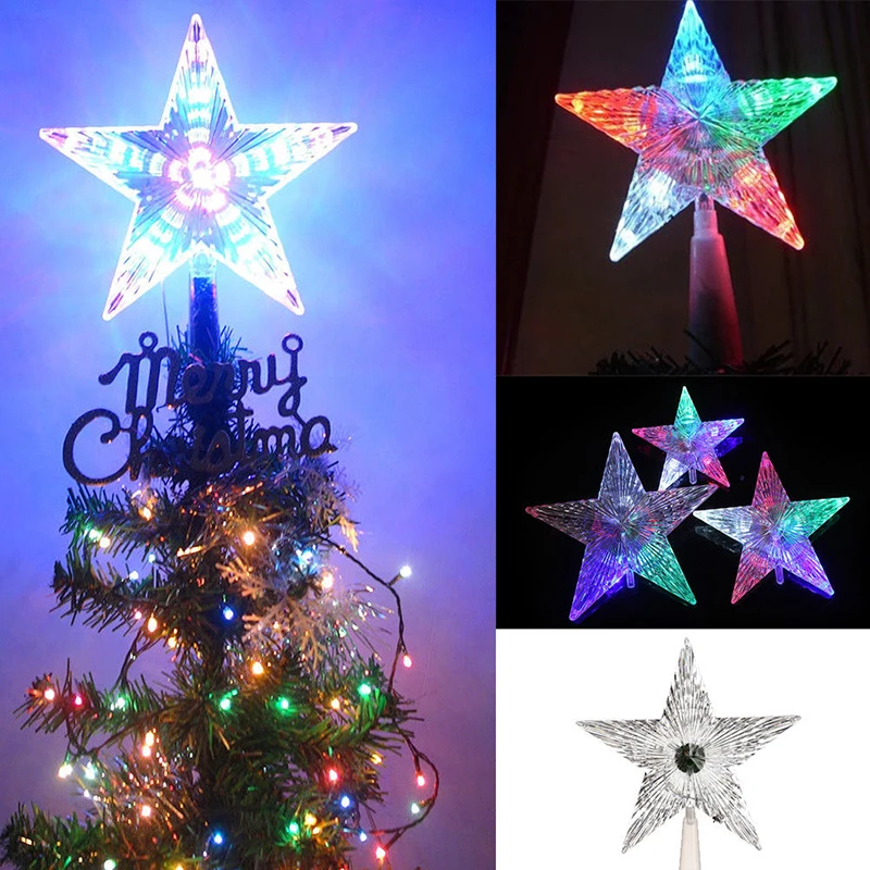 

2019 Christmas Tree LED Star Lights Romantic Transparent for Living Room Drop Shipping