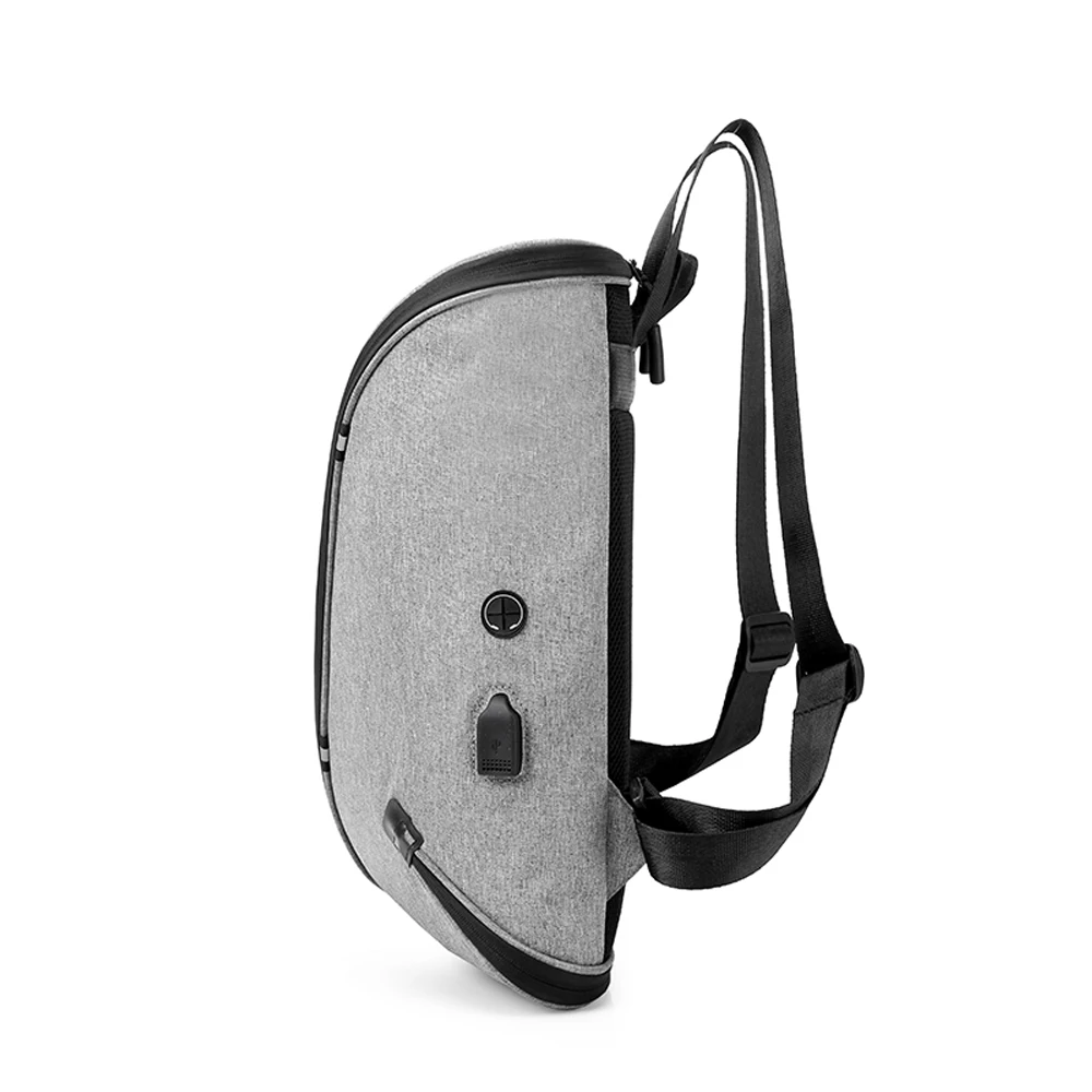 Мужской модный рюкзак с защитой от кражи, индивидуальный однотонный рюкзак с USB и зарядным портом, сумка для ноутбука