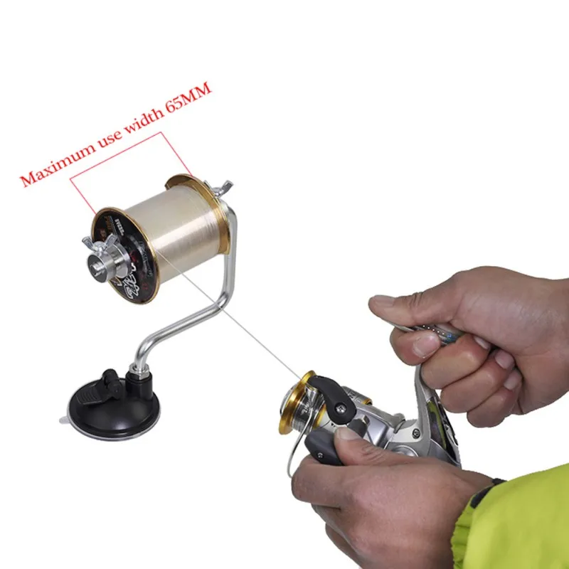 

Portable Aluminum Fishing Line Winder Reel Spool Spooler System Tackle Suction Tool Sea Cup Carp Fishing Tools