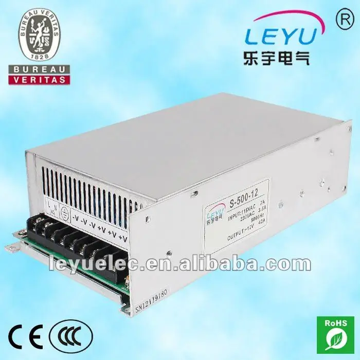 CE RoHS Chinese supplier 27v ac dc high power 500w single output