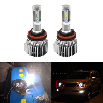 

Direct Fits For Lexus GX470 2003-2009 Low Beam Car Driving Headlight Replacement Bulbs Plug-N-Play External Led Headlamp