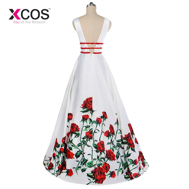 XCOS-New-Prom-Dresses-2018-Red-Rose-Pattern-Beads-Sash-Backless-Long-Party-Dress-Elegant-White (1)