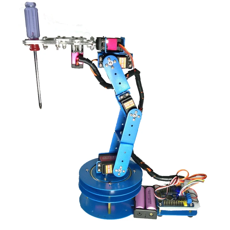 R2-Fully-Assembled-6-Axis-Mechanical-Robotic-Arm-Clamp-for-Arduino-Raspberry Скорость Бесплатная доставка