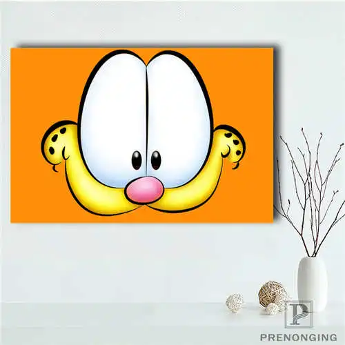 

Custom Canvas Poster Garfield (2) Printing Posters Cloth Fabric Wall Art Pictures For Living Room Decor#18-12-05-H-04-207