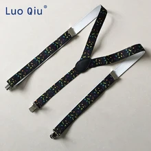 New Men Women Y-Shape Small Stars Pants Clips Braces Adjustable Elastic Y-Back Suspenders