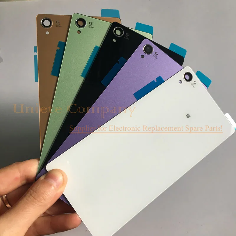 

New Housing For Sony Xperia Z3 Back Cover D6603 D6653 Battery Rear Door with Adhesive For Sony Xperia Z3 Battery cover with NFC