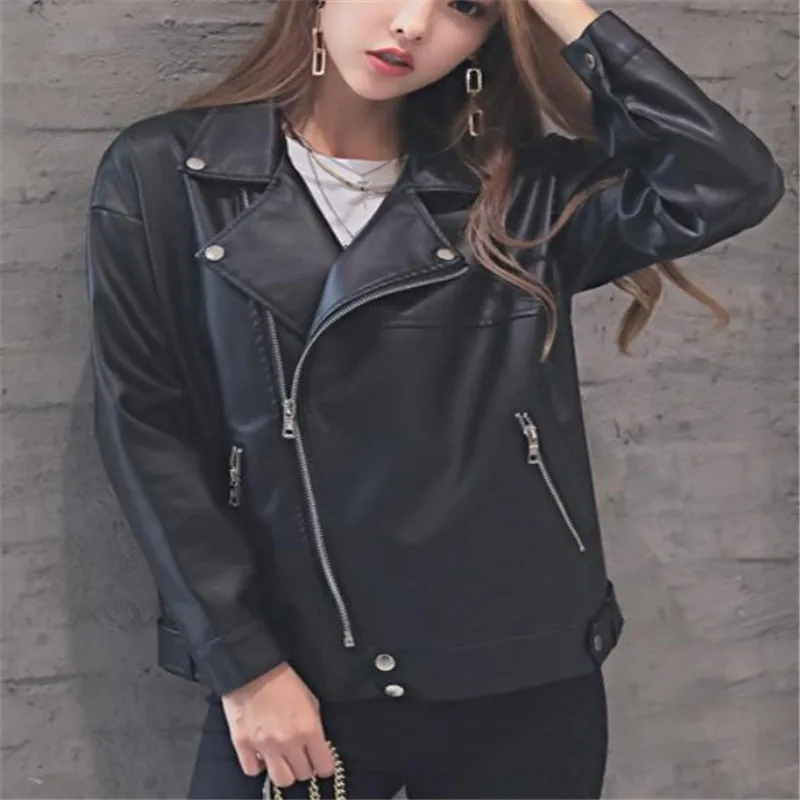 Lâche Américain Femmes Manteau Européen Coréenne 2 En De Et Version Pu Cuir Mince Velouté 1 Veste Kelly Sac Chaud 6B5af5q