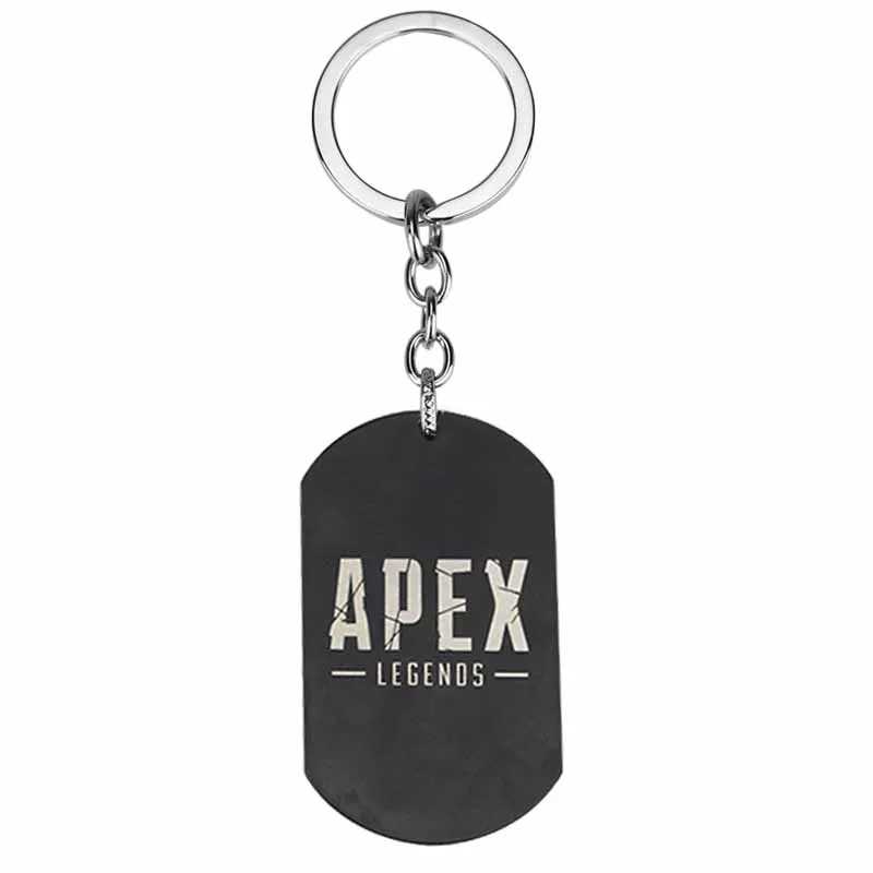 

2019 Hot Game Logo Keychain Apex Legends Keychain Metal Necklace Link Chain Alloy Keyring Key Chain Toys Jewelry Gift