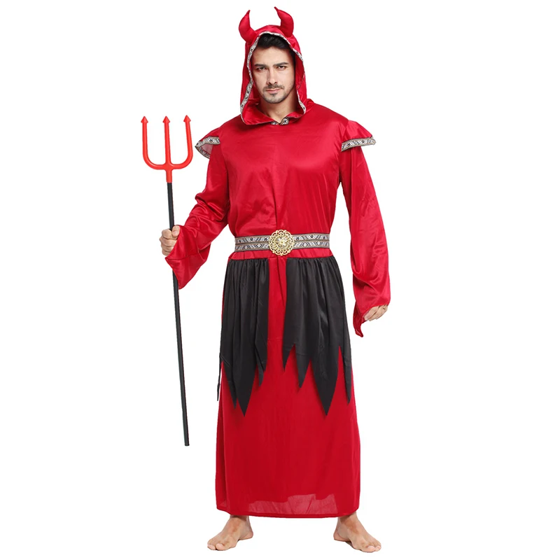 SHICAI злой сатанинский костюм Рождественская вечеринка наряды Хэллоуин необычный костюм для взрослых костюм