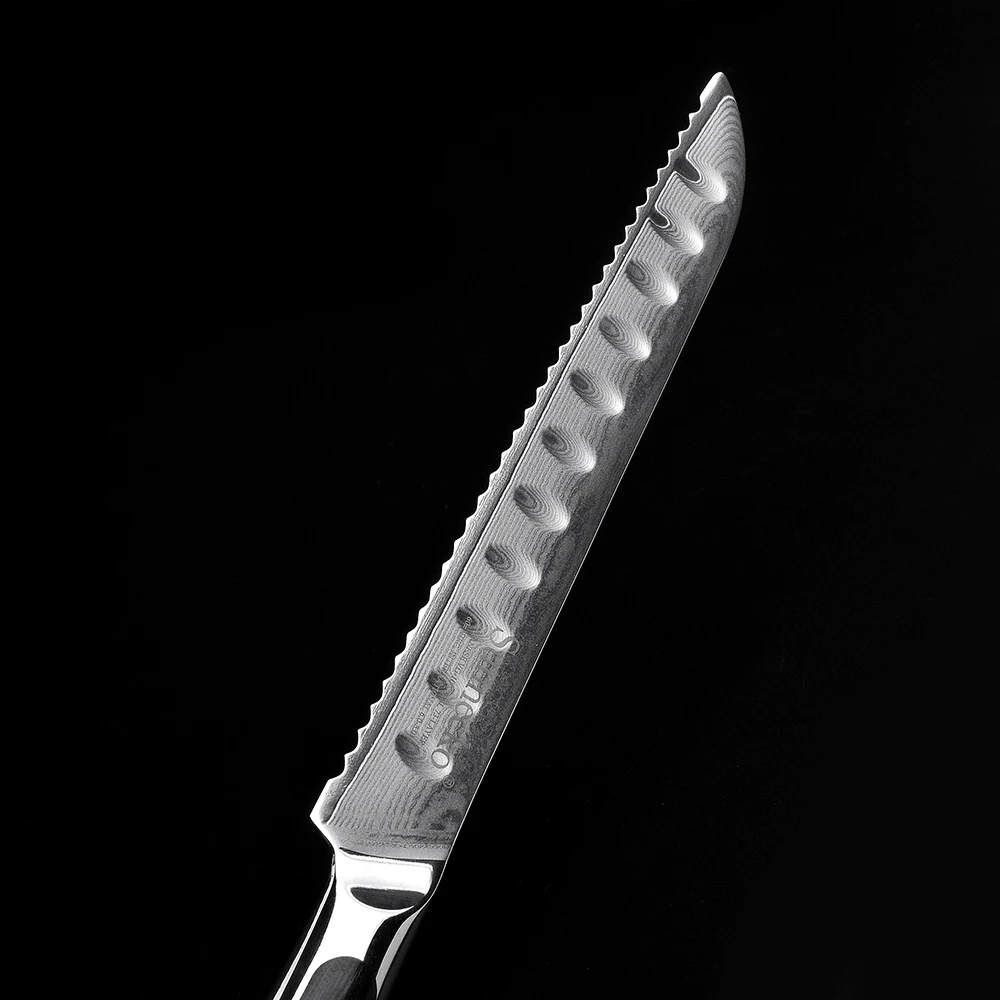 SUNNECKO 6 шт Кухня Набор ножей Slicer утилита Santoku шеф-повар Ножи ножи японский Дамаск VG10 Сталь Sharp G10 ручка