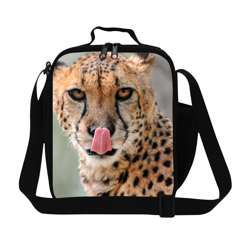 Персонализированные леопардовые сумки для обедов с животными для мальчиков, Мужской рабочий изолированный охладитель для обеда, сумка для взрослых, сумка для еды, контейнер для обедов - Цвет: Зеленый