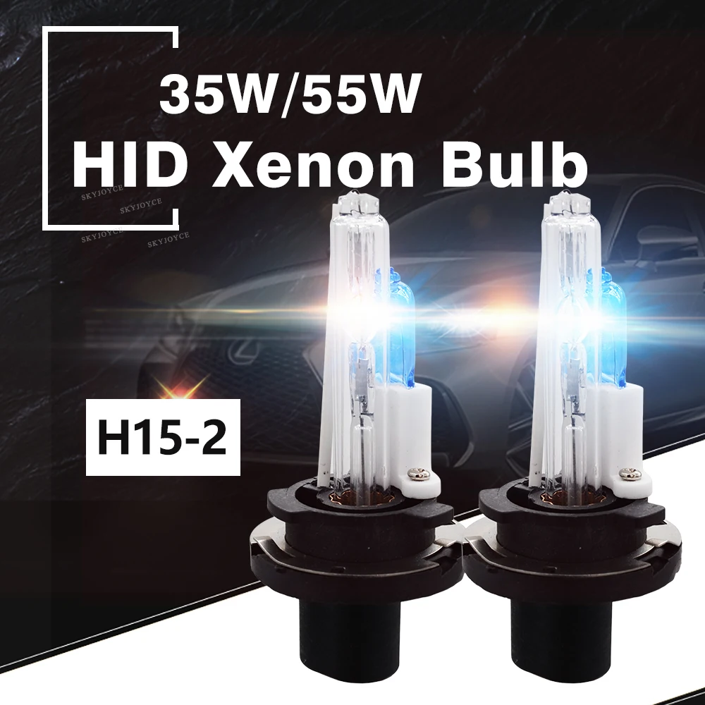 SKYJOYCE 1 пара высококачественных галогенных ламп 35 Вт 55 H15 HID 4300K 6000K 8000K H15L hidHalogen