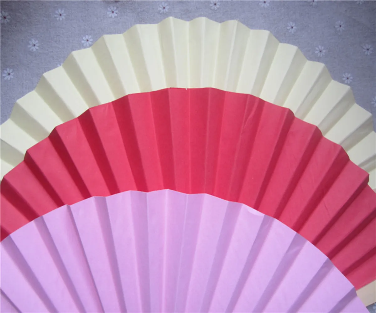 

NEW Chinese Style Hand Held Fan Bamboo Paper Folding Fan Party Wedding Decor Double-sided paper fan bamboo bone fan performance