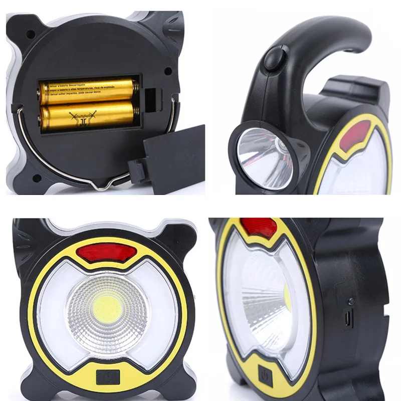 

Portable LED Work Light Rechargeable Outdoor Camping Spot Light with USB Port Emergency SOS Mode MDJ998