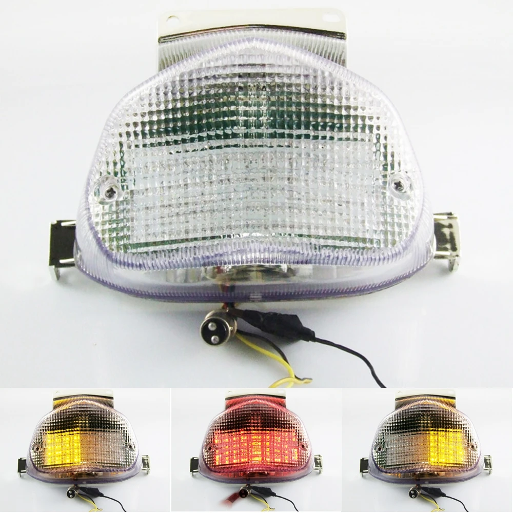 Luz Trasera LED Con Intermitentes Integrados Para Suzuki GSX-R 600/750/1000 - Color Humo, Estilo Agresivo
