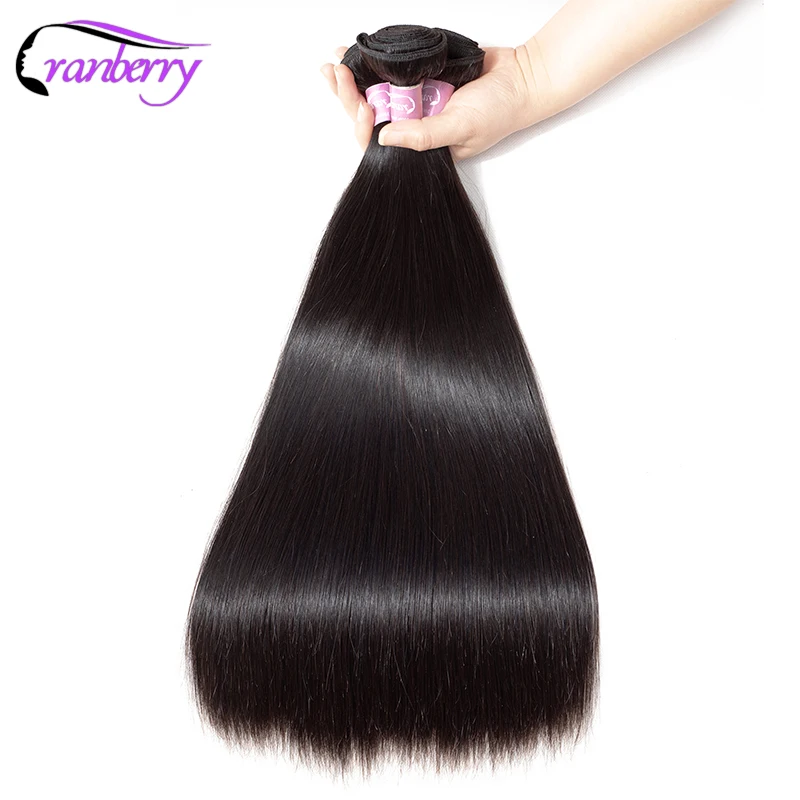

CRANBERRY Hair Malaysian Straight Hair Bundles 100% Human Hair Bundles Deal 100g/PC Can Buy 3/4 Bundles Non Remy Hair Extensions