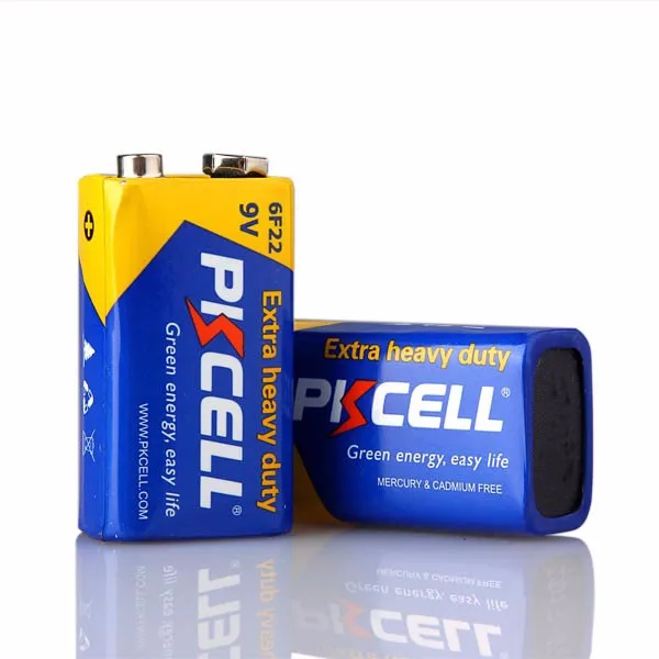 15 x PKCELL 9 V батарея 6F22 MN1604 6LR61 240 мин Углеродистые-цинковые супер сверхмощные батареи время использования длительность(15 батарей