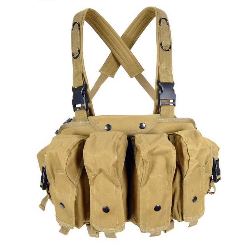 CQC AK Chest Rig Molle Tactical Vest Military Army Equipment AK 47 Magazine Pouch Outdoor Airsoft P