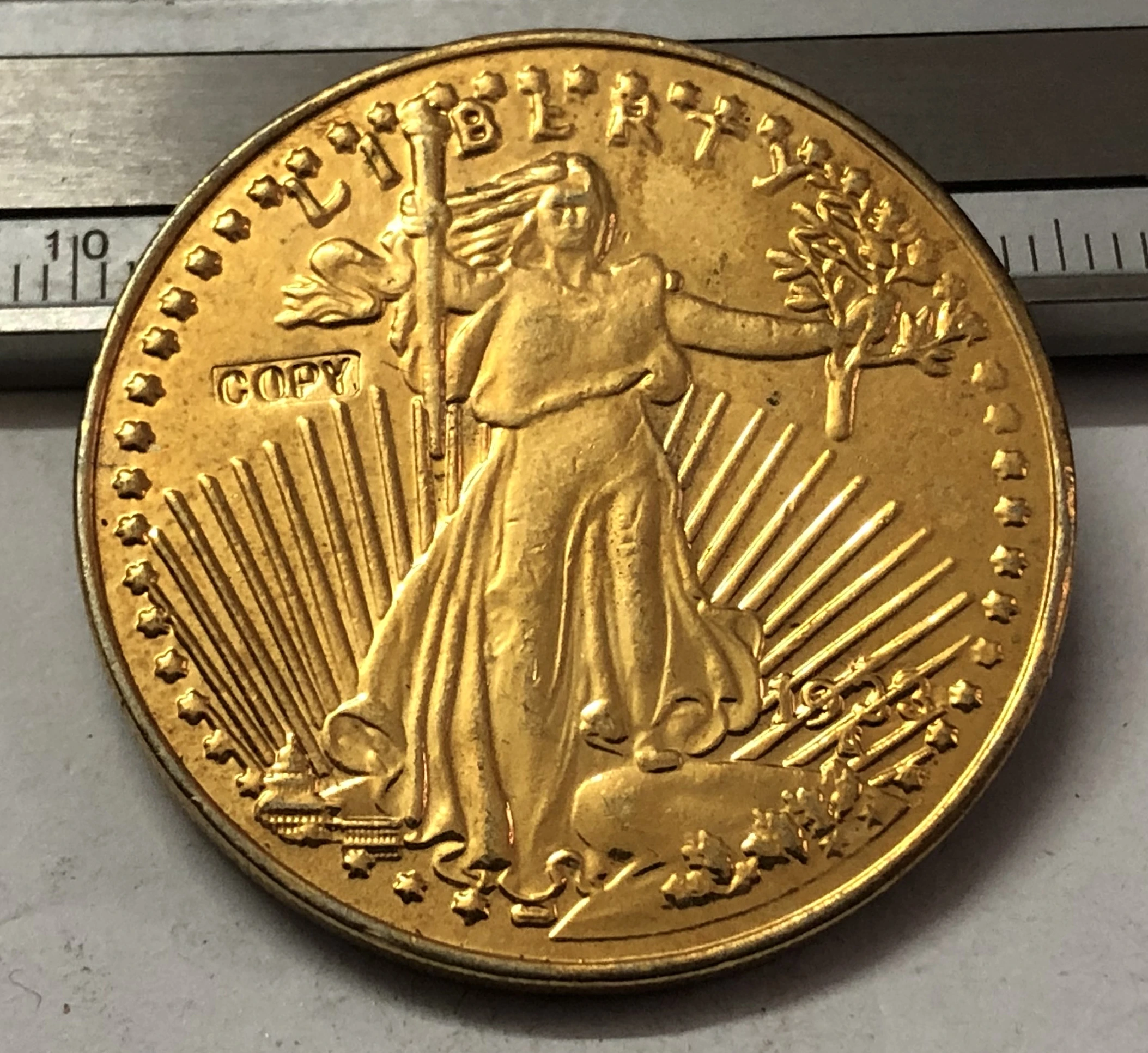 Точная копия монеты 1933 $ США|Безвалютные монеты| |