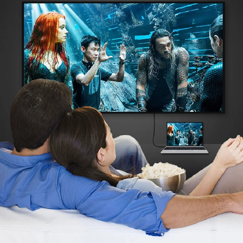 Type C To HDMI Cable Converter for Samsung Huawei Apple Usb 3.1 Thunderbolt 3 USB-C Switch To HDMI Adapter Cable LMYXC677