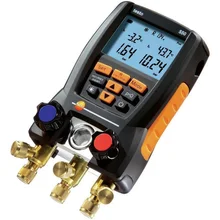 Testo 550 цифровой манометр хладагент коллектор метр комплект 2 шт. Зажим зонды 0563 1550 хладагента беспроводное соединение