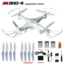 Original SYMA X5C/X5C-1 Exploradores 2.4G 4CH 6-Axis Gyro RC Quadcopter com Câmera HD + Extra 2 pcs baterias + Pás Da Hélice + 4 GB