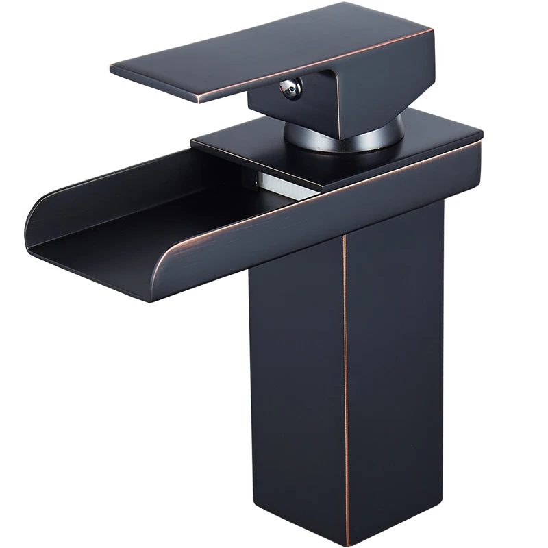  Classic Black Basin Faucets Bathroom Hot and Cold Water Basin Faucet Single Handle Mixer Tap Deck Mounted Sink Faucet Set 91051